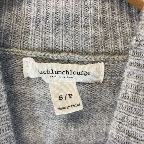 BeachLunchLounge Portia Striped Sweater Gray and Pink and Cream Size S/P - Picture 7 of 9